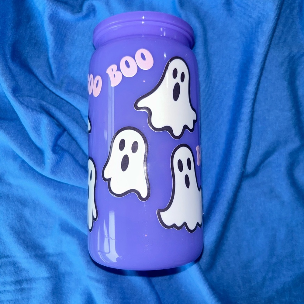 BOO Ghost Purple 16oz Acrylic Tumbler